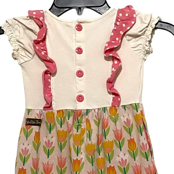 Matilda Jane Girls Jumpsuit 18-24 months Spring Floral Print Flowers Playsuit - Picture 5 of 8